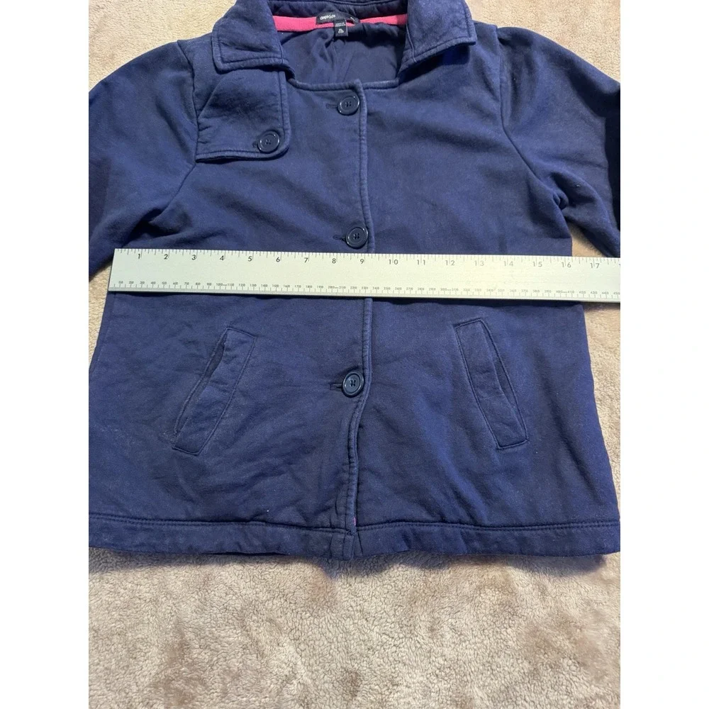 Gap Kids Cotton Blend Peacoat Sailor Buttons Black Girls Sz XL 12